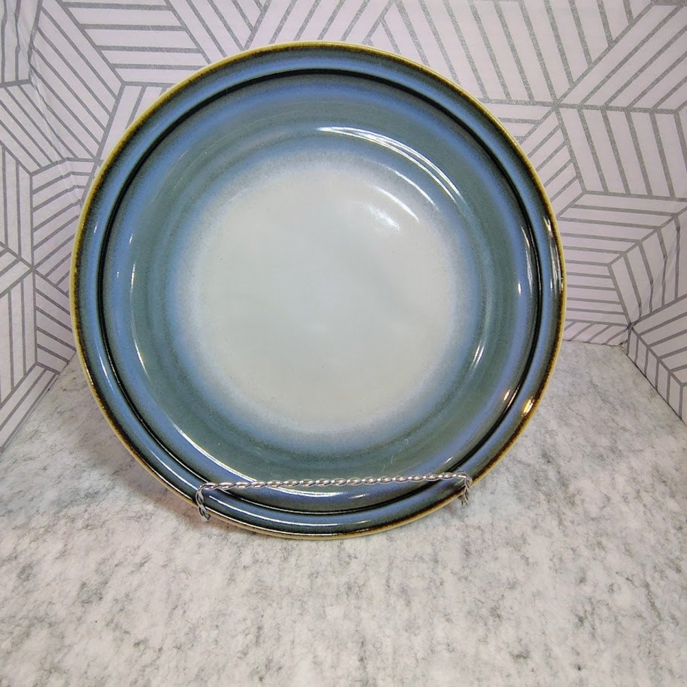 Noritake Sorcerer 8620 Stoneware Dinner Plate Blue Ombre Japan 10 3/8"